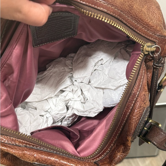 Coach Hamilton Brown Leather Bag - Picture 7 of 8